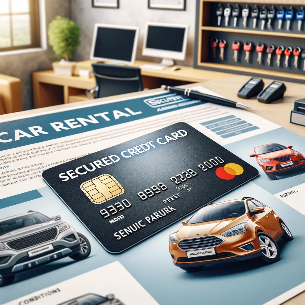 ent a car with a secured credit card