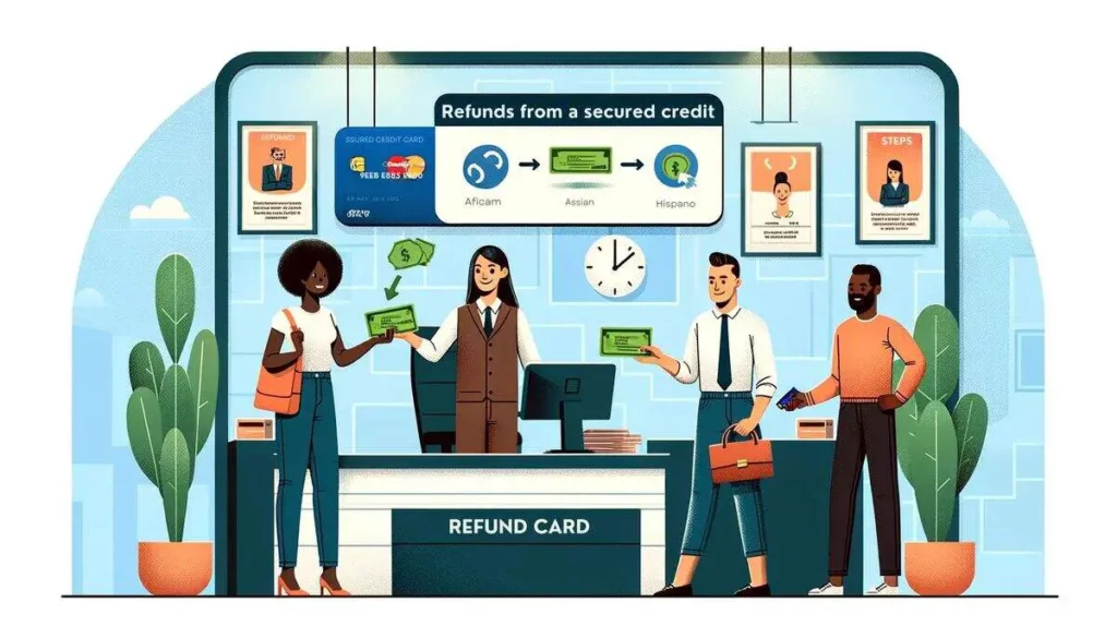 process of refunds from a secured credit card.