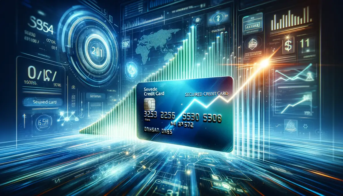 representing the concept of financial growth through secured credit cards