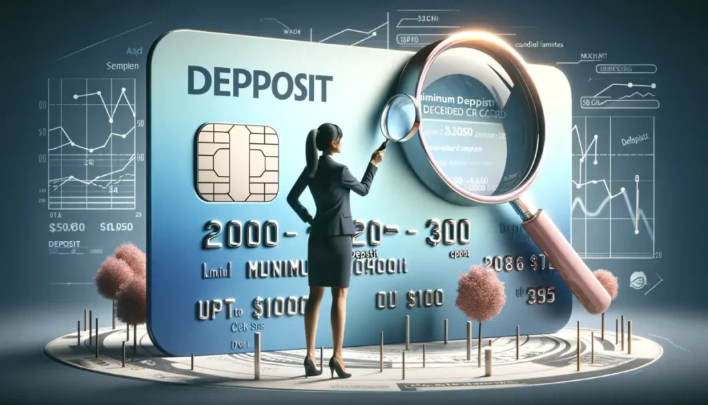 explain the importance and variability of deposits in secured credit cards
