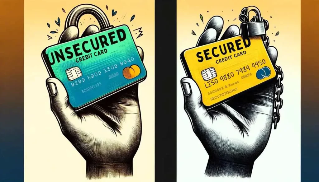 comparing 'Unsecured vs Secured Credit Cards