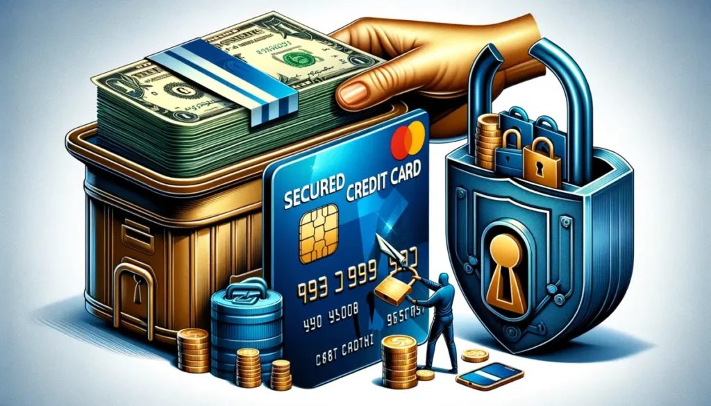 concept and process of obtaining and using a secured credit card