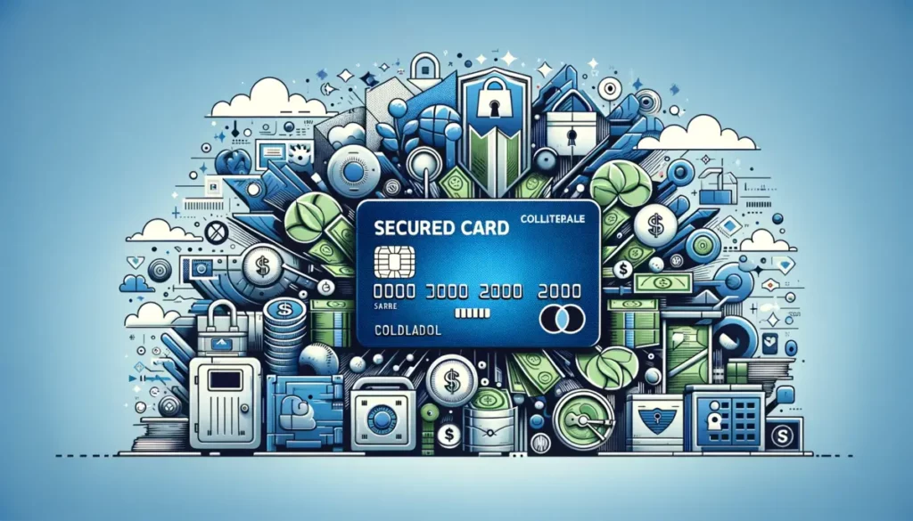 secured card collateral in a wide aspect ratio